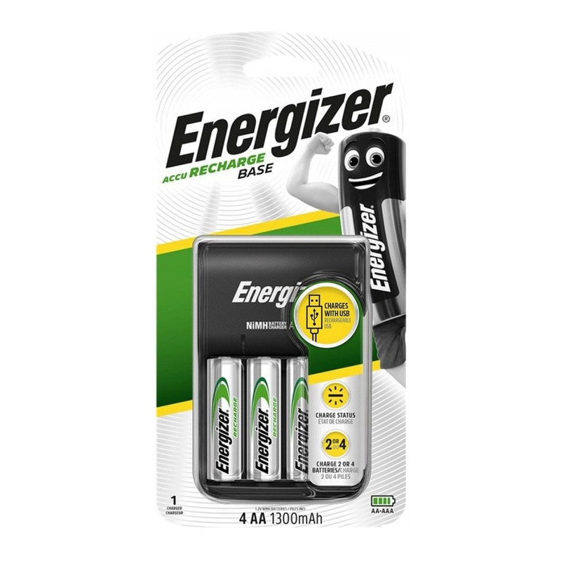 Ładowarka do akumulatorków Ni-MH ENERGIZER BASE USB + 4xAA/HR6 1300mAh