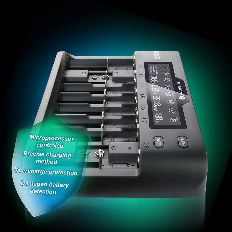 Ładowarka do akumulatorków Li-ion/Ni-MH EVERACTIVE uniwersalna UC-800