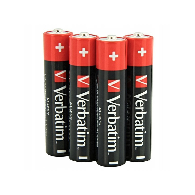 Bateria VERBATIM Premium Alkaline AAA/LR03 1,5V alkaliczna blister (4szt) (49920)