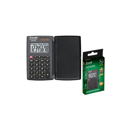 Kalkulator kieszonkowy TOOR TR-225 8-poz. z klapką 120-1856