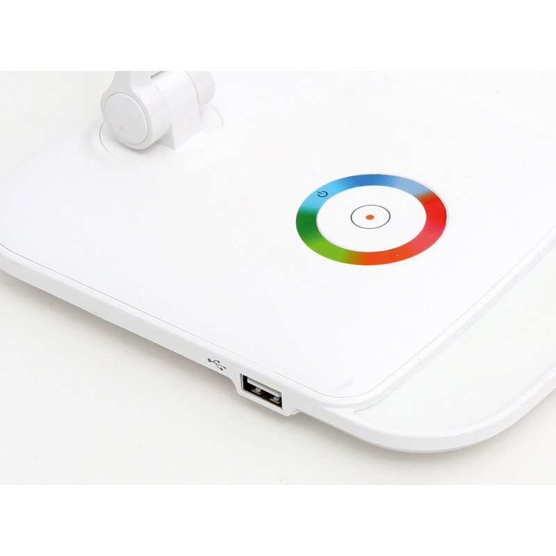 Lampka biurkowa led PLATINET biała 12W z funkcją lampki nocnej (43804)