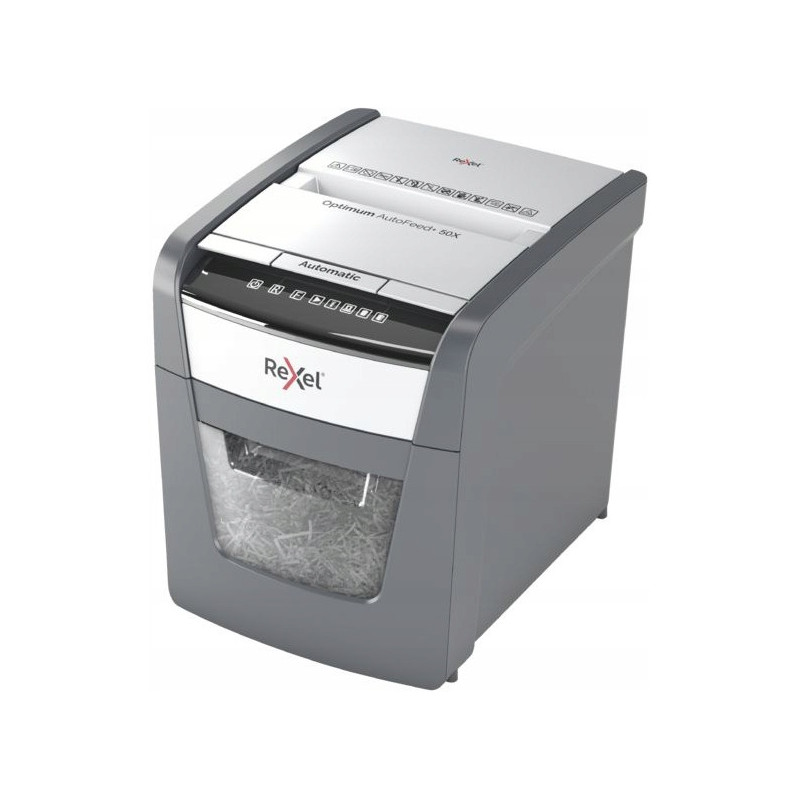 Niszczarka REXEL Optimum AutoFeed+ 50X P4,50 kartek 20L 2020050XEU