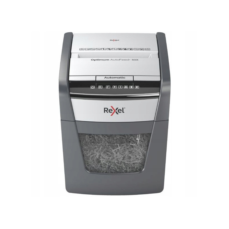 Niszczarka REXEL Optimum AutoFeed+ 50X P4,50 kartek 20L 2020050XEU