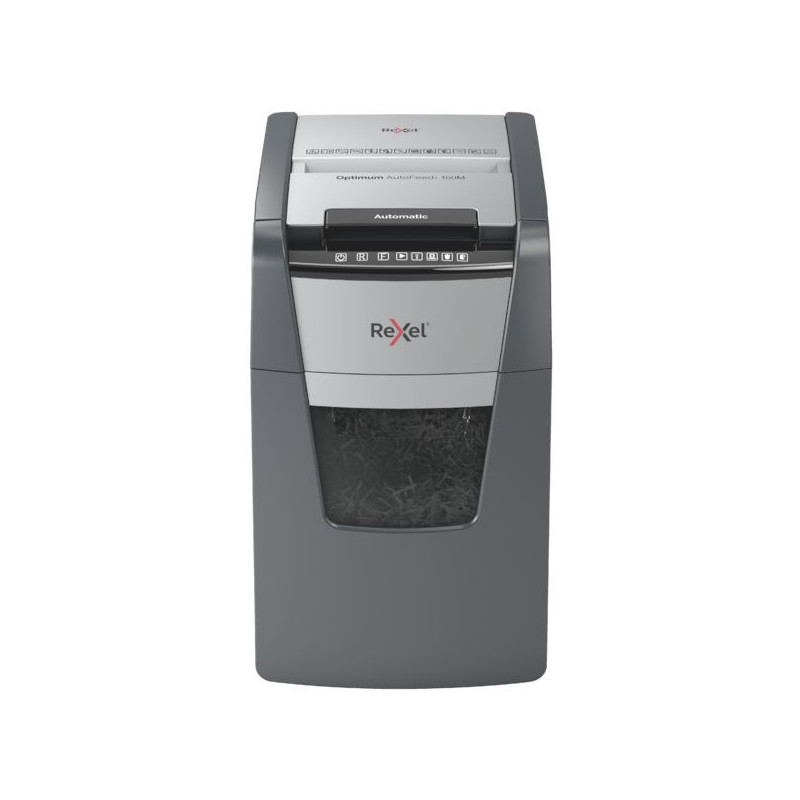 Niszczarka REXEL Optimum AutoFeed+ 150M P5, 150 kartek, kosz 44L 2020150MEU