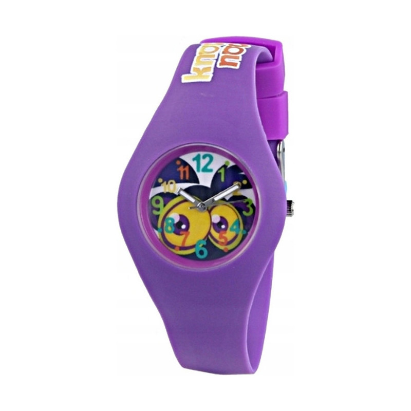 Zegarek dziecięcy KNOCKNOCKY FL TYMI fioletowy + skarbonka