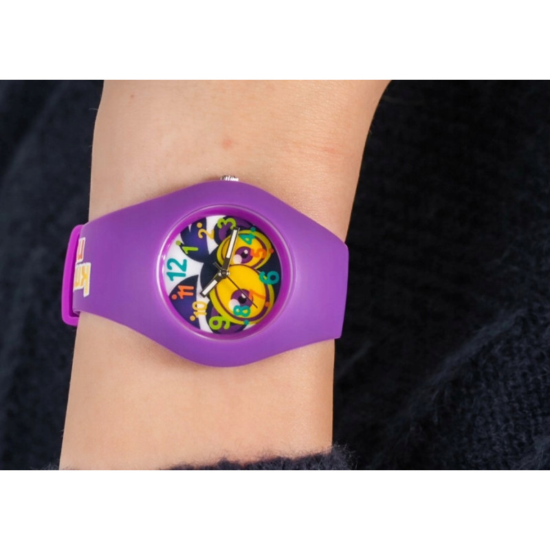 Zegarek dziecięcy KNOCKNOCKY FL TYMI fioletowy + skarbonka