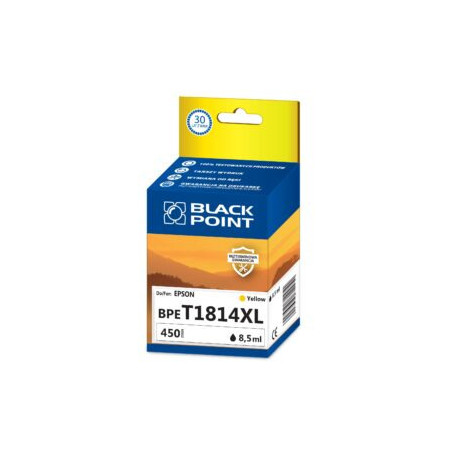 Tusz BLACK POINT (BPET1814XL) żółty 620str zamiennik EPSON (18XL/C13T18144010)