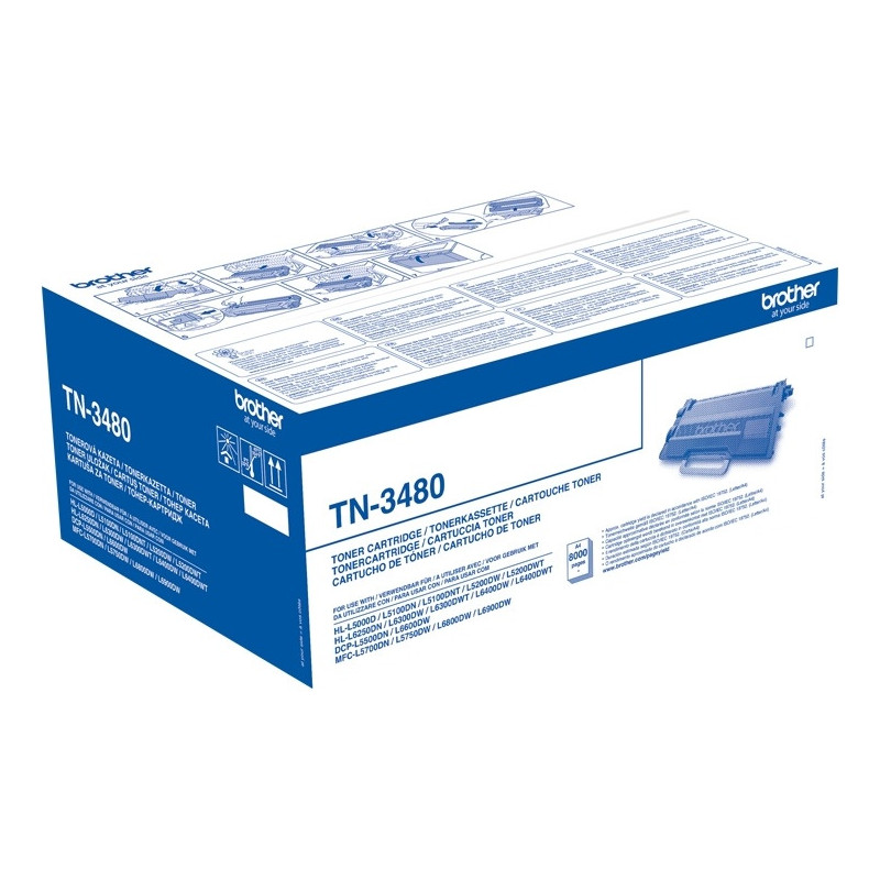 Toner BROTHER (TN-3480) czarny 8000str