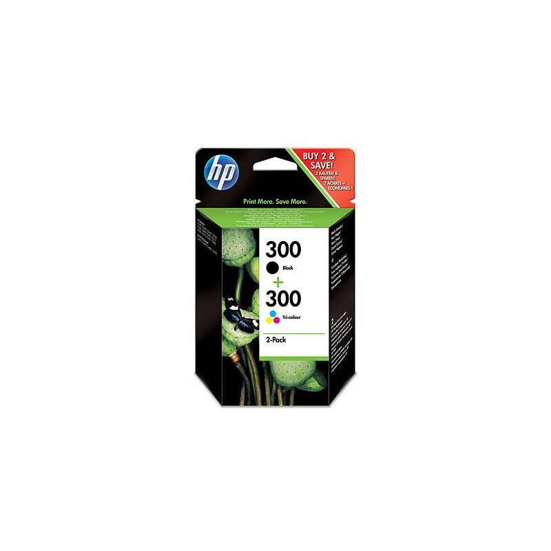 Tusz HP 300 (CN637EE) czarny+kolor D2560/F4280