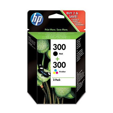 Tusz HP 300 (CN637EE) czarny+kolor D2560/F4280