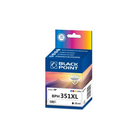 Tusz BLACK POINT (BPH351XL) kolor 580str zamiennik HP (351XL/CB338EE) C280/5280/4260/6410/5780