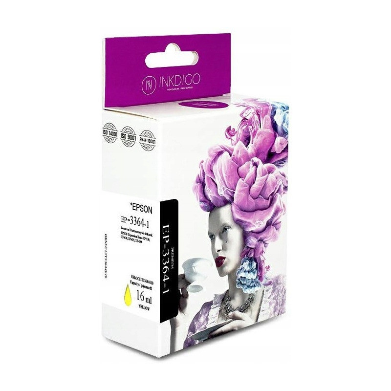 Tusz INKDIGO (EP-3364-1) żółty 16ml zamiennik EPSON (33XL/C13T33644010)