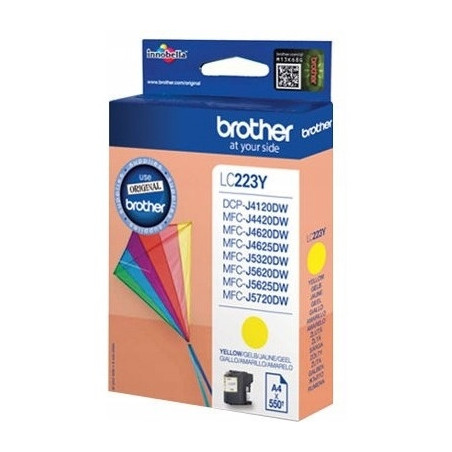 Tusz BROTHER (LC223Y) żółty 550str