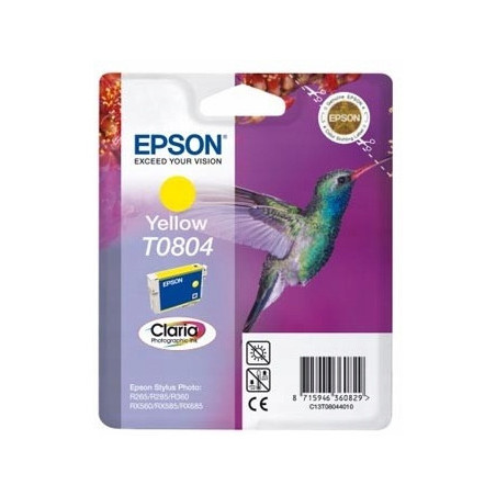 Tusz EPSON (T0804/C13T08044011) żółty 250str Stylus Photo R265/360/RX560