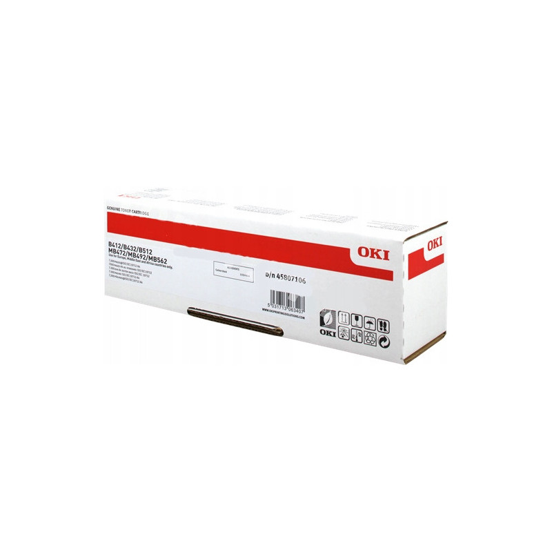 Toner OKI (45807106) czarny 7000str B412/B432/B512/MB472/MB492