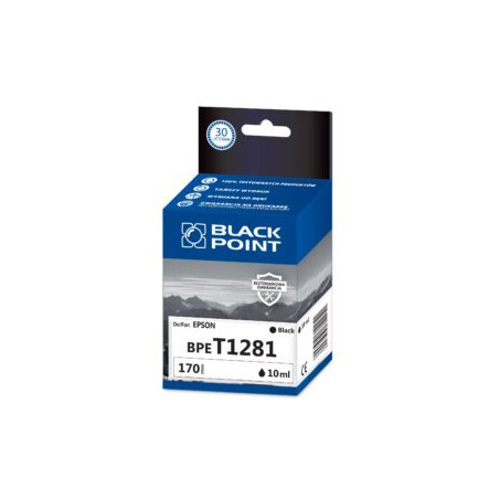 Tusz BLACK POINT (BPET1281) czarny 10ml zamiennik EPSON (T1281/C13T12814012)