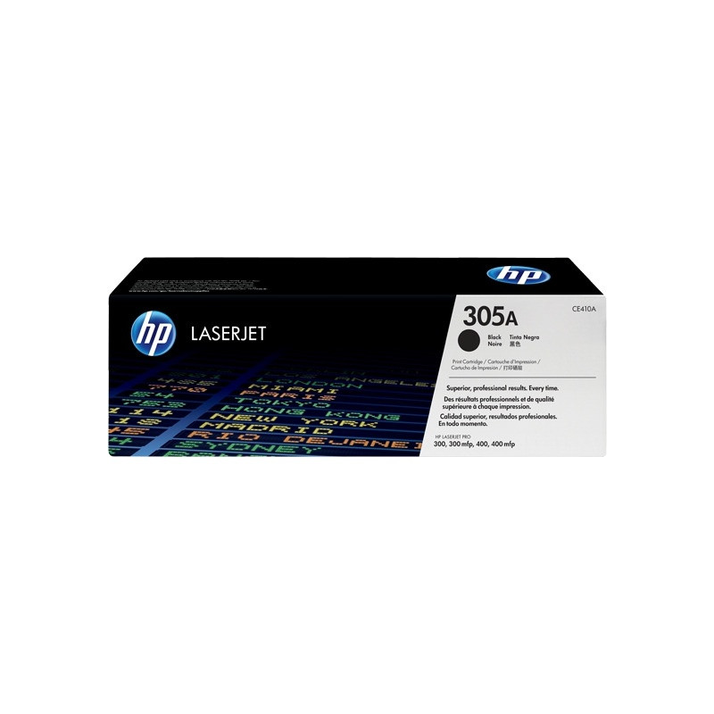 Toner HP 305A (CE410A) czarny 2200str LaserJet Pro300Color400Color