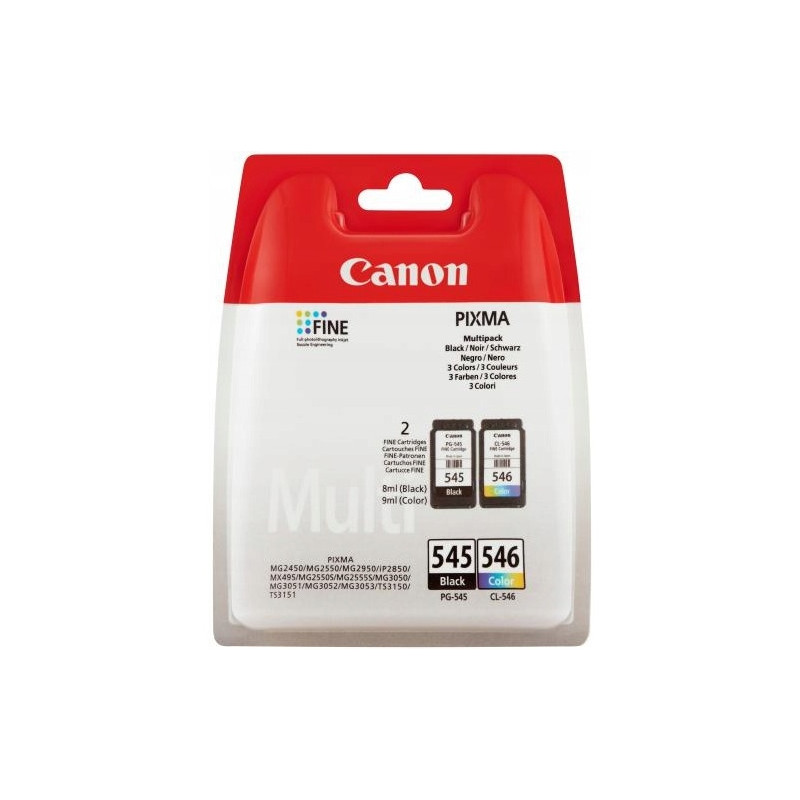 Tusz CANON (PG-545+CL-546/8287B005) czarny+kolor (2szt)