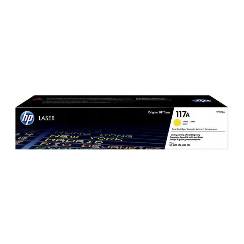 Toner HP 117A (W2072A) żółty 700str