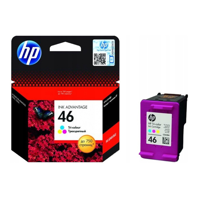 Tusz HP 46 (CZ638AE) kolor 750str