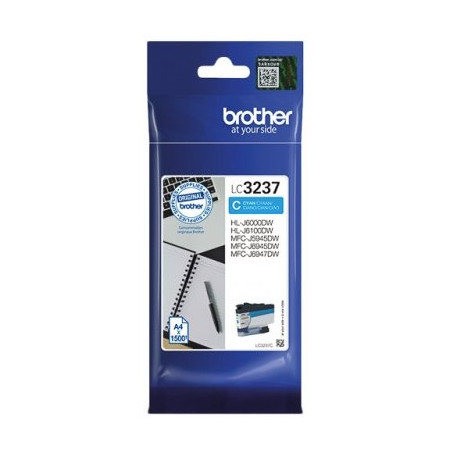 Tusz BROTHER (LC3237C) niebieski 1500str