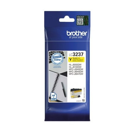 Tusz BROTHER (LC3237Y) żółty 1500str