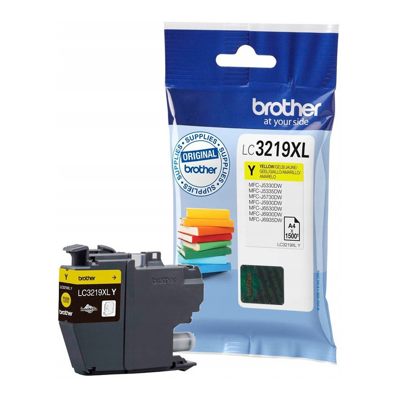 Tusz BROTHER (LC3219XLY) żółty 1500str