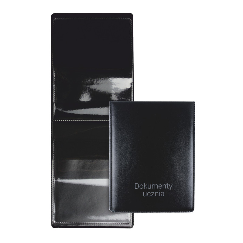 Okładka na dokumenty szkolne ucznia PVC czarna OD-11-01 BIURFOL