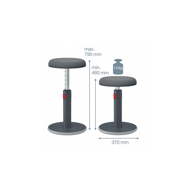 Ergonomiczny stołek Leitz Ergo Cosy szary 65180089