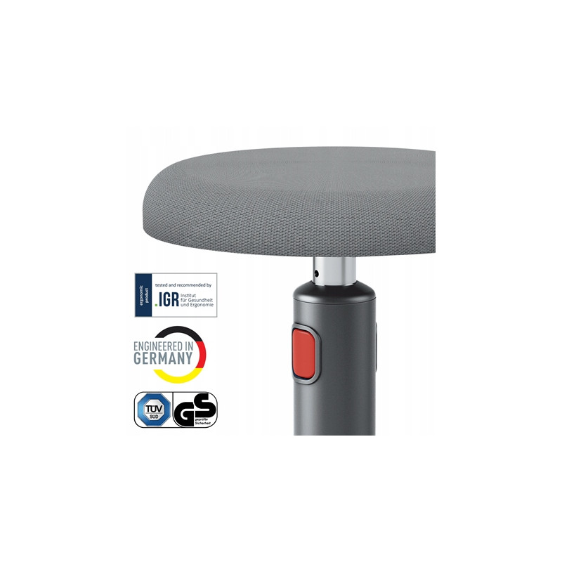 Ergonomiczny stołek Leitz Ergo Cosy szary 65180089