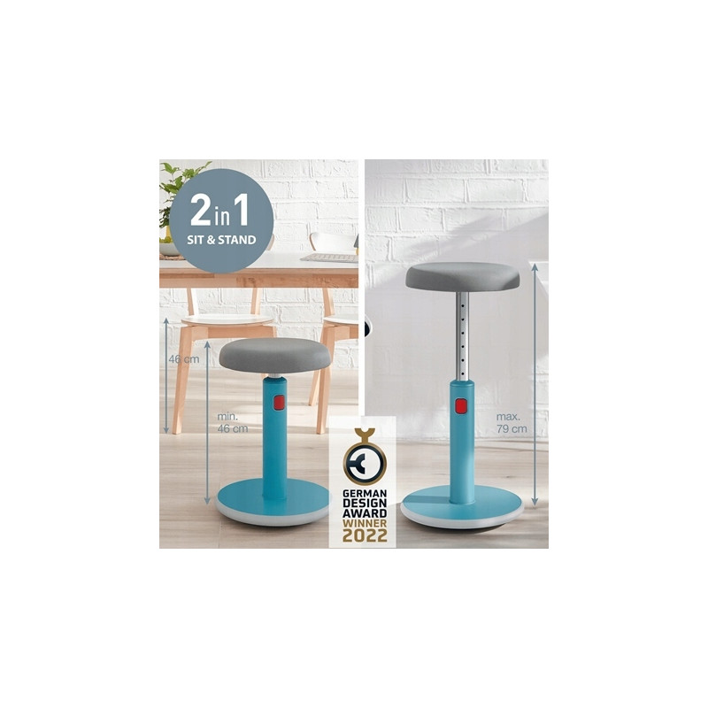 Zestaw Ergonomiczny stołek Ergo Cosy niebieski 65180061 + Podstawka pod laptopa Ergo Cosy niebieska