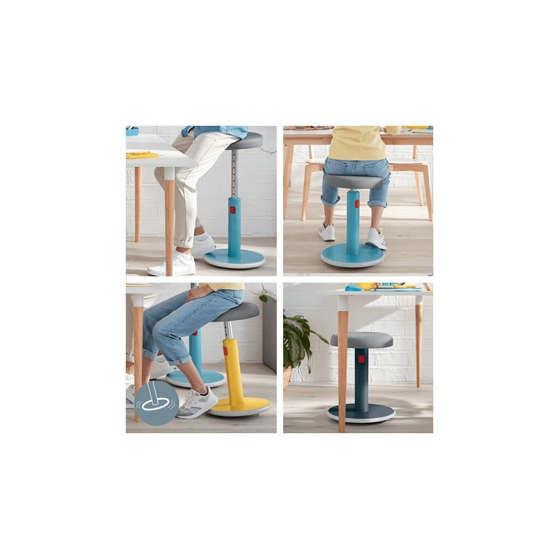 Zestaw Ergonomiczny stołek Ergo Cosy niebieski 65180061 + Podstawka pod laptopa Ergo Cosy niebieska