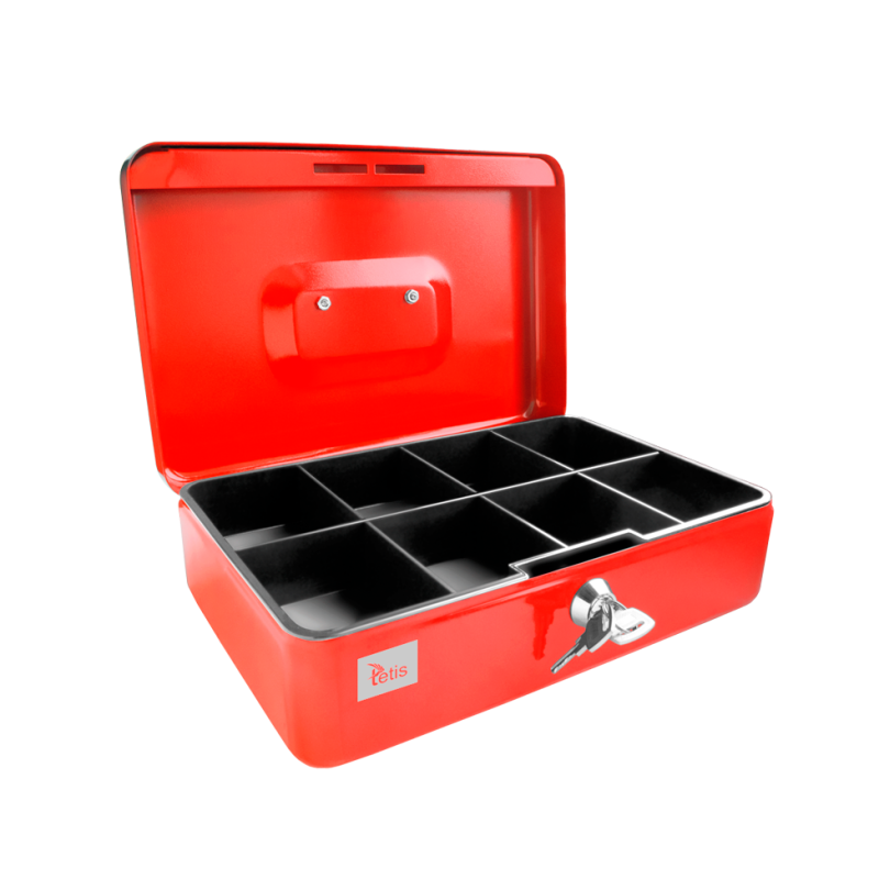 Kasetka metalowa 194x144x75mm czerwona GV008-C TETIS