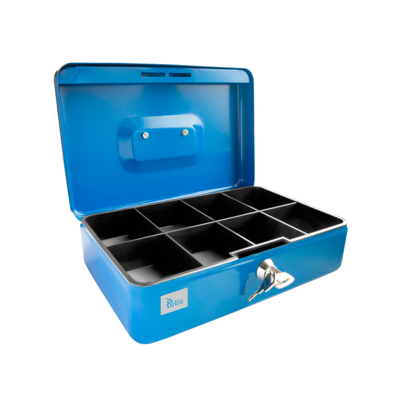 Kasetka metalowa 194x144x75mm niebieska GV008-N TETIS