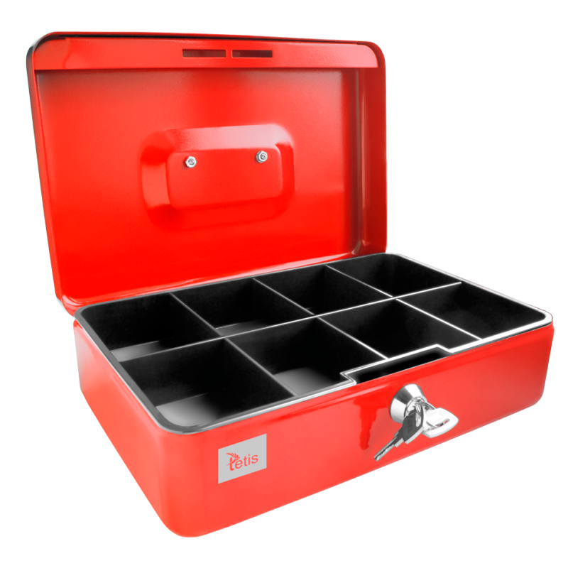 Kasetka metalowa 247x168x80mm czerwona GV010-C TETIS