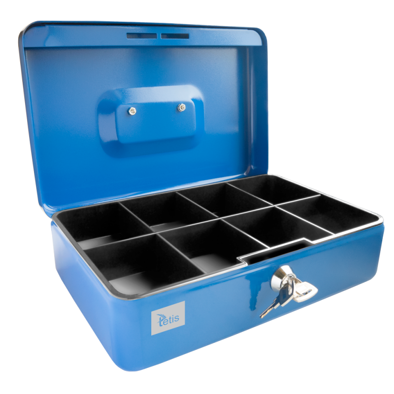 Kasetka metalowa 247x168x80mm niebieska GV010-N TETIS