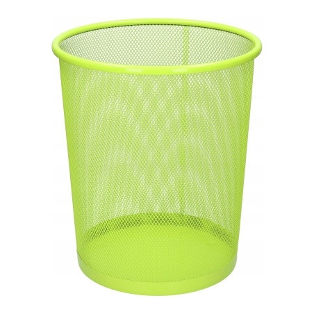 Kosz biurowy NATUNA 10L siatka limonkowy 235x270mm (L3515)