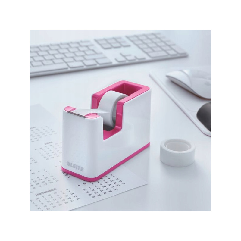 Podajnik taśmy klejącej Leitz WOW różowy 53641023