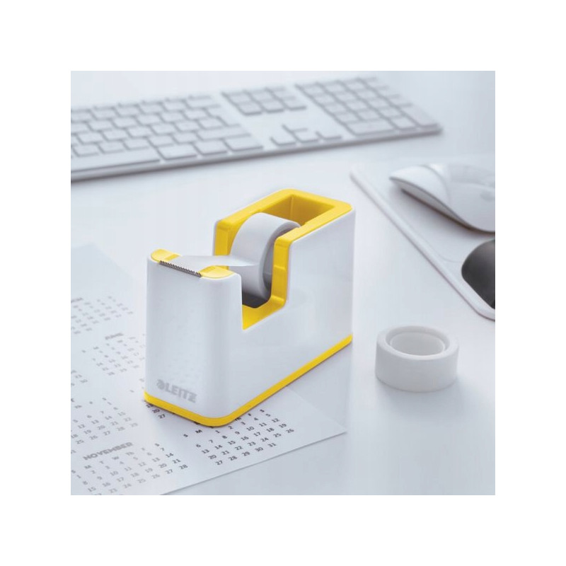 Podajnik taśmy klejącej LEITZ WOW, żółty 53641016