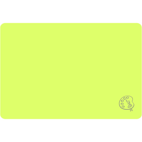 Podkładka na biurko do prac plastycznych 38x56cm A3 neonowy żółty PS-NEON-A3-02 BIURFOL