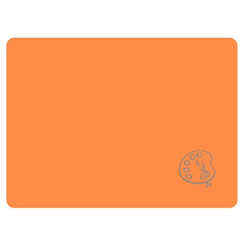 Podkładka na biurko do prac plastycznych 28x38cm A4 neonowy pomarańczowy PS-NEON-A4-04 BIURFOL