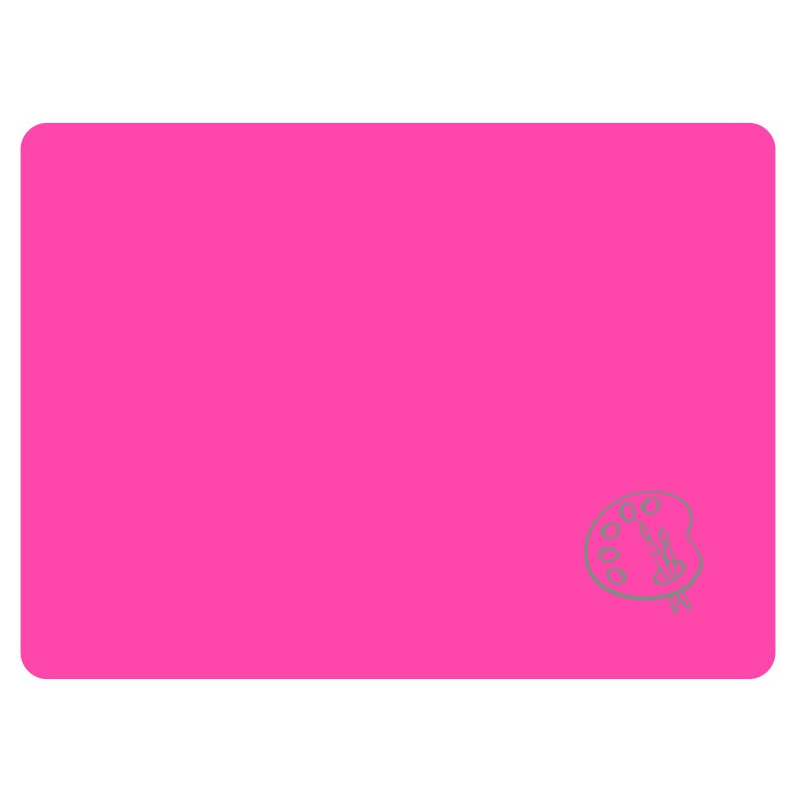 Podkładka na biurko do prac plastycznych 28x38cm A4 neonowy różowy PS-NEON-A4-01 BIURFOL