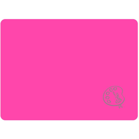 Podkładka na biurko do prac plastycznych 28x38cm A4 neonowy różowy PS-NEON-A4-01 BIURFOL