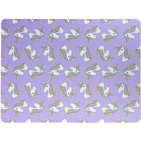 Podkładka na biurko do prac plastycznych 28x38cm A4 wzór Jednorożce PSN-A4-05 BIURFOL