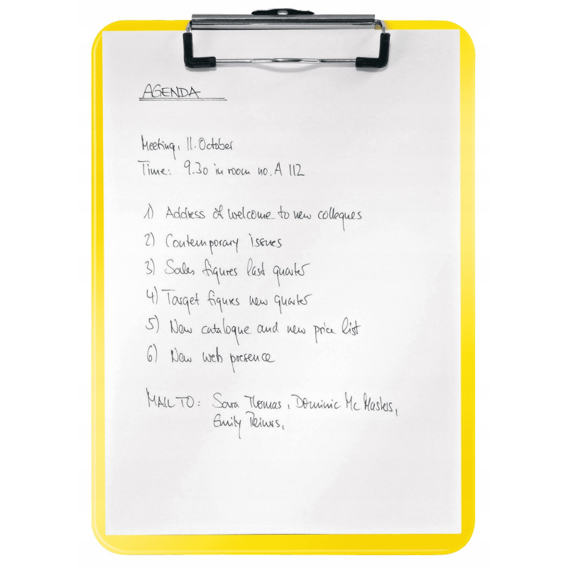Deska z klipsem LEITZ WOW żółta 39710016