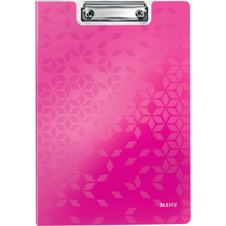 Deska z klipem i okładką LEITZ WOW różowa 41990023