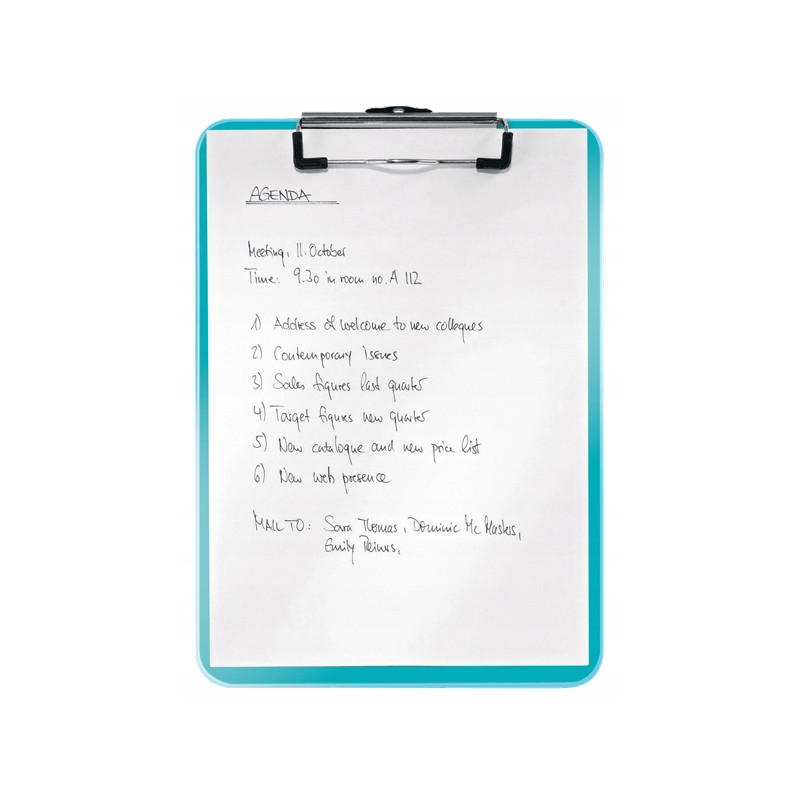 Deska z klipsem LEITZ WOW turkusowa 39710051