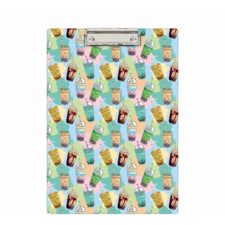 Deska z klipem A4 z nadrukiem BUBBLE TEA KHN-01-37 BIURFOL