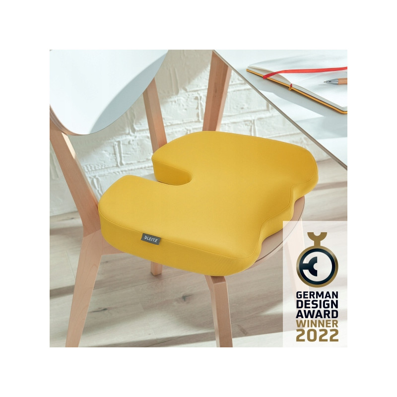 Ortopedyczna poduszka na krzesło Leitz Ergo Cosy żółta 52840019