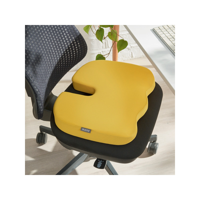 Ortopedyczna poduszka na krzesło Leitz Ergo Cosy żółta 52840019